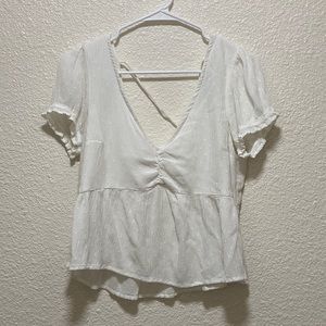 White Hollister Top